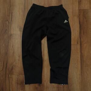 VTG Adidas‎ Youth XL (30x25) Track Pants Soccer Run Performance Stripe Blue Y2K